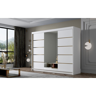 Šatní skříň EVO VI 200 cm - bílá