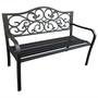 Zahradní lavička Irga, černá