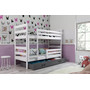 Dětská patrová postel ERYK 80x160 cm - bílá Růžová - galerie #2