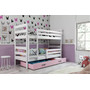 Dětská patrová postel ERYK 80x190 cm - bílá Zelená - galerie #3