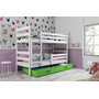 Dětská patrová postel ERYK 90x200 cm - bílá Růžová - galerie #1