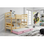 Dětská patrová postel ERYK s výsuvným lůžkem 80x190 cm - borovice - galerie #3