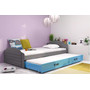 Dětská postel LILI s výsuvným lůžkem 90x200 cm - grafit - galerie #4