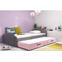 Dětská postel LILI s výsuvným lůžkem 90x200 cm - grafit - galerie #3