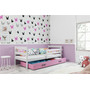 Dětská postel ERYK 200x90 cm Bílá Ružové