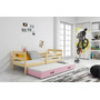 Dětská postel s výsuvnou postelí ERYK 200x90 cm Borovice Ružové