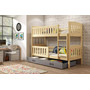 Dětská patrová postel KUBUS s úložným prostorem 90x200 cm - borovice Zelená - galerie #3