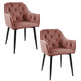 Set 2 ks jídelních židlí SJ.030, růžová - galerie #1
