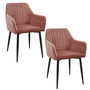 Set 2 ks jídelních židlí SJ.040, růžová - galerie #1