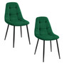 Set 2 ks jídelních židlí SJ.1, zelená - galerie #1