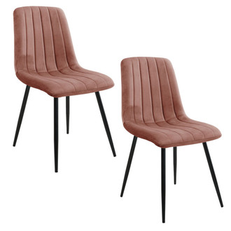Set 2 ks jídelních židlí SJ.9, růžová