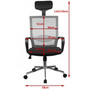 Kancelářská židle OCF-9, červená - galerie #5