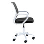 Otočná židle FD-6, bílá/černá - galerie #4