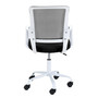 Otočná židle FD-6, bílá/černá - galerie #3