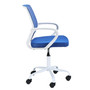 Otočná židle FD-6, bílá/modrá - galerie #4