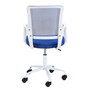 Otočná židle FD-6, bílá/modrá - galerie #3