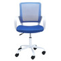 Otočná židle FD-6, bílá/modrá - galerie #2