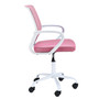 Otočná židle FD-6, bílá/růžová - galerie #4
