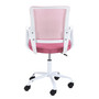 Otočná židle FD-6, bílá/růžová - galerie #3