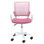 Otočná židle FD-6, bílá/růžová - galerie #2