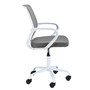 Otočná židle FD-6, bílá/šedá - galerie #4