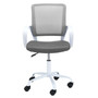 Otočná židle FD-6, bílá/šedá - galerie #2