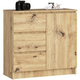 Komoda K80 JERRY 1D 3SZ - dub artisan