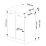 Kuchyňská skříňka OLIVIA S60 2D - bílá/šedý lesk - galerie #5