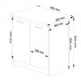 Kuchyňská skřínka OLIVIA S80 - bílá/beton - galerie #4