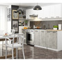 Kuchyňská skřínka OLIVIA S80 - bílá/beton - galerie #3