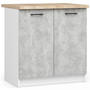Kuchyňská skřínka OLIVIA S80 - bílá/beton - galerie #1