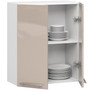Kuchyňská skříňka OLIVIA W60 H720 - bílá/cappuccino lesk - galerie #2