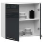 Kuchyňská skříňka OLIVIA W80 H720 - bílá/grafit lesk - galerie #2