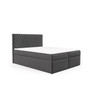 Postel 71 120x200 cm s úložným prostorem Šedá