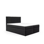 Postel 71 180x200 cm s úložným prostorem Černá