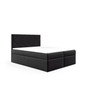 Postel 72 200x200 cm s úložným prostorem Černá