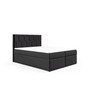 Postel 76 180x200 cm s úložným prostorem Černá