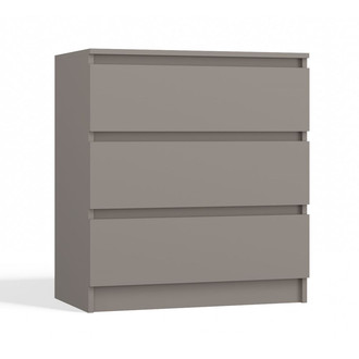 Komoda Malva 3 zásuvky - šedá