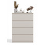 Komoda Malva 4 zásuvky - béžová - galerie #1