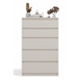 Komoda Malva 5 zásuvek - béžová - galerie #1