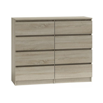 Komoda Malva 8 zásuvek 120 - dub sonoma