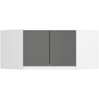 Nástavba na skříň S100 - bílá/šedá