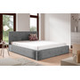 Čalouněná postel 37 120x200 cm Šedá I - galerie #1