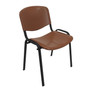 Konferenční plastová židle ISO Hnědá