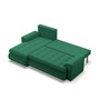 Rohová rozkládací sedací souprava TOKIO VI Pro Levá Zelená - galerie #2