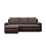 Rozkládací rohová sedací souprava TOKIO VI Levá Hnědá/hnědá
