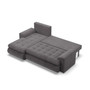 Rohová rozkládací sedací souprava TOKIO VI Pro I Levá Šedá - galerie #2