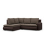 Rozkládací rohová sedací souprava TOKIO V Levá Hnědá/hnědá - galerie #1