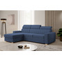 Rozkládací rohová sedací souprava LAOS Levá Modrá - galerie #1