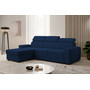 Rozkládací rohová sedací souprava LAOS Levá Modrá I - galerie #1
